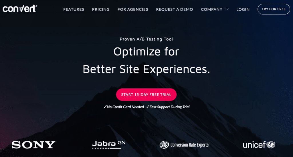 convert homepage