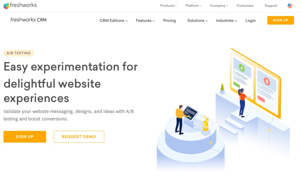 freshmarketer homepage