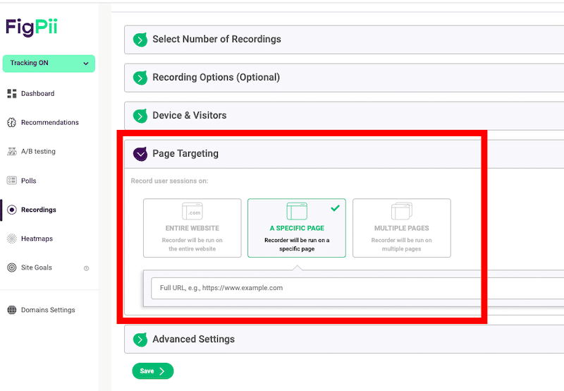 Setting up a session replay in FigPii