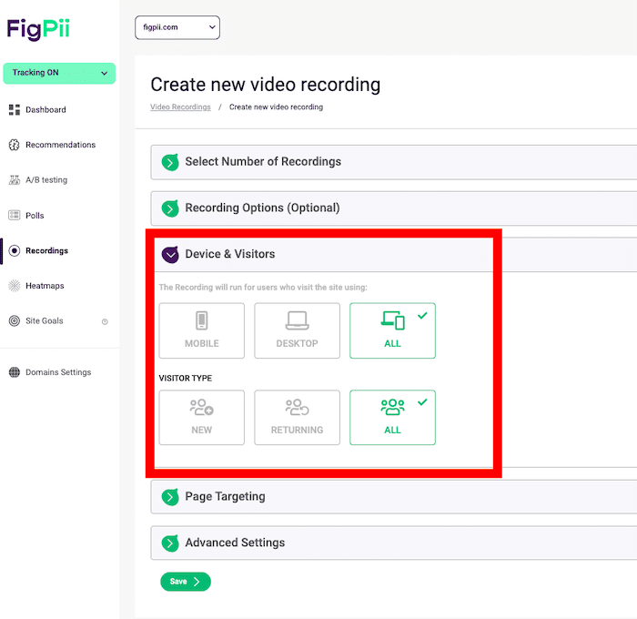 Setting up a session replay in FigPii