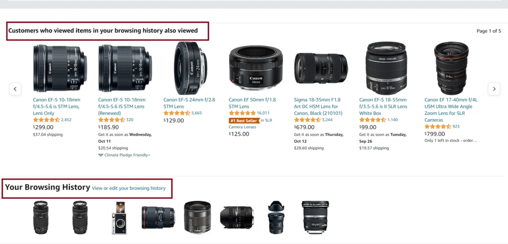 Amazon product recommendation 