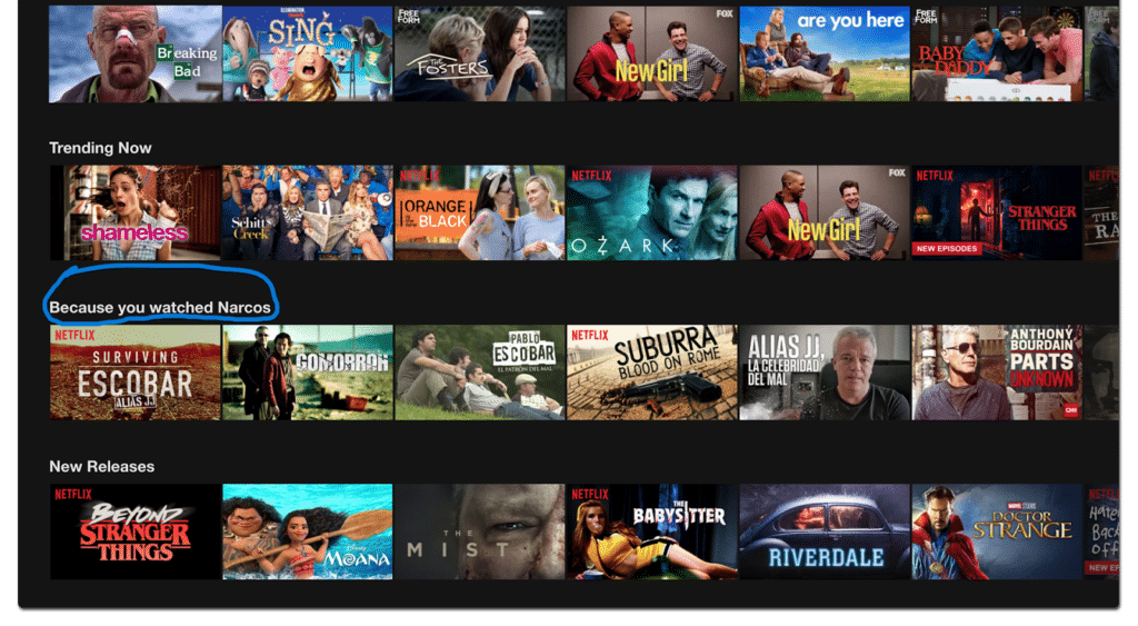 Netflix movie recommendations