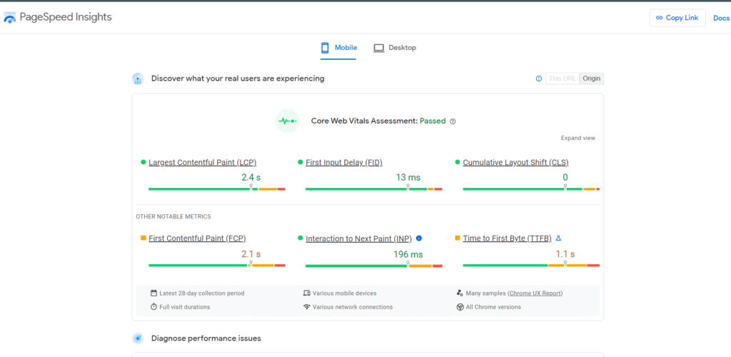 Google Page Insights