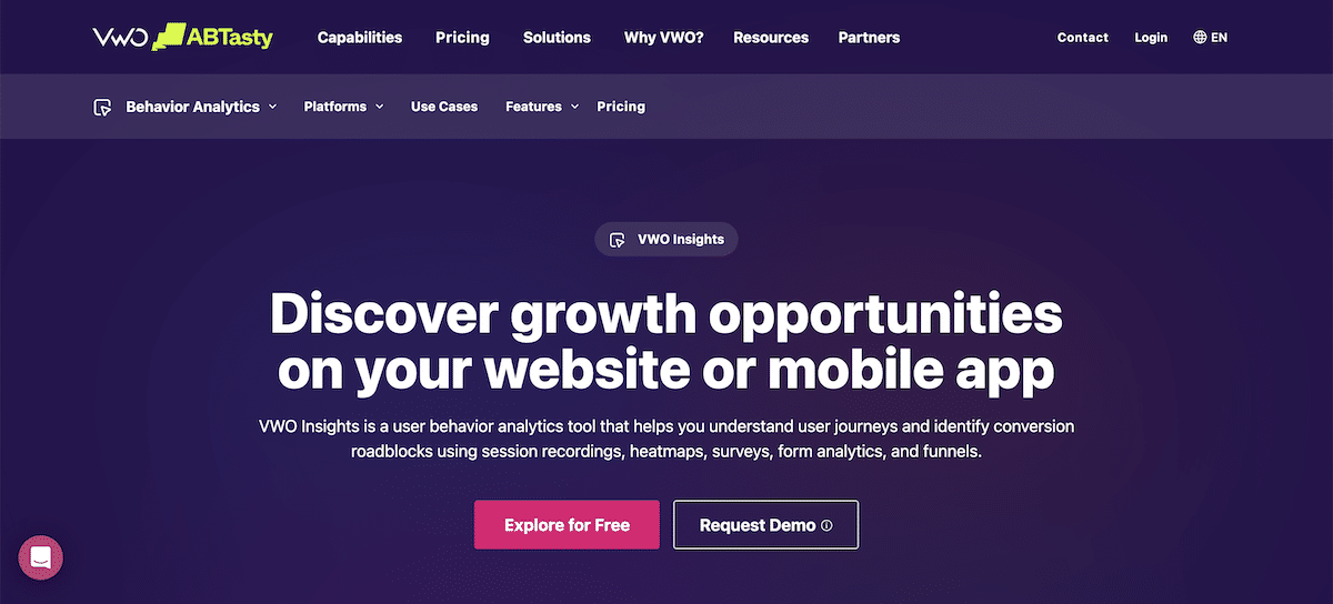 VWO Best Website Heatmap tools